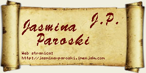 Jasmina Paroški vizit kartica